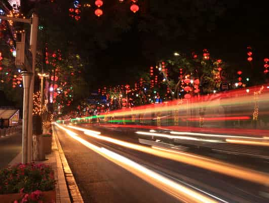 酒泉鼓楼夜景