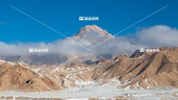 肃北鱼儿红雪景