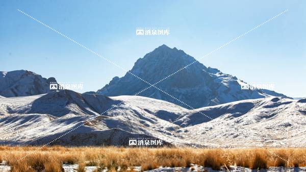 肃北鱼儿红雪景