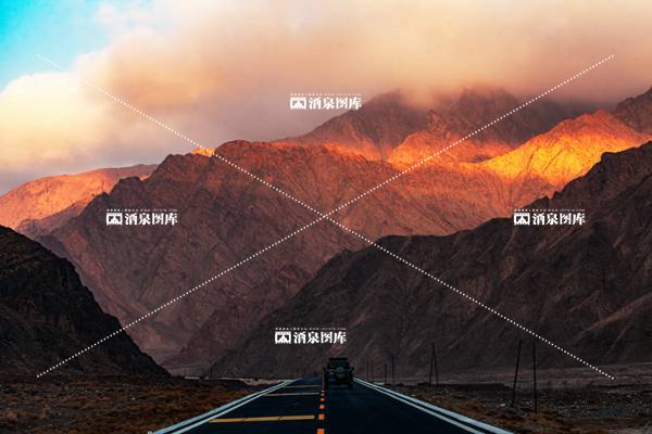 肃北鱼儿红雪景