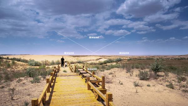 通向沙漠的栈道